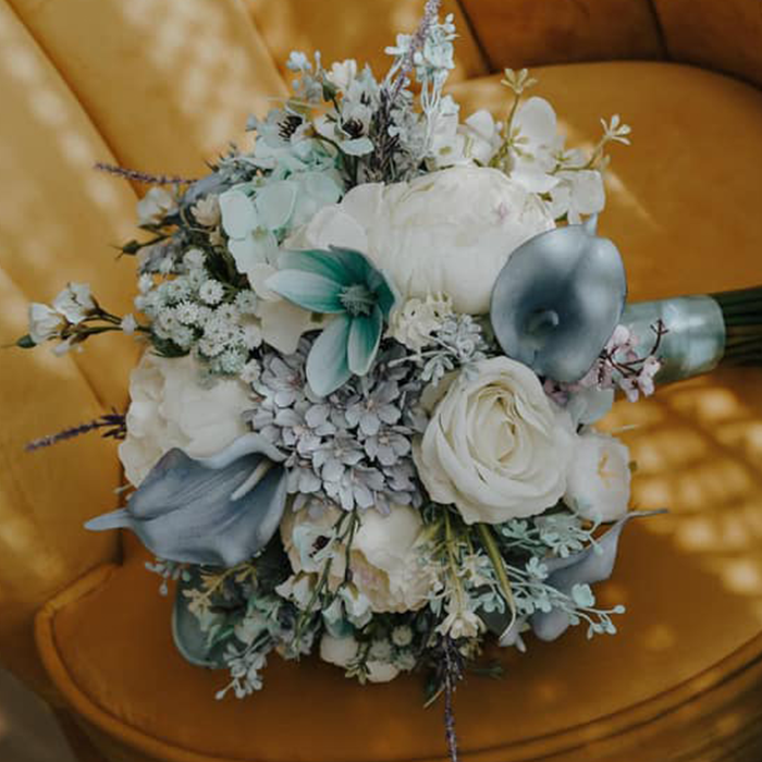 Beach theme bridal bouquet