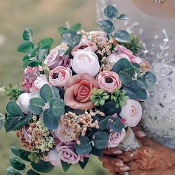 Pink Color Bridal Bouquet