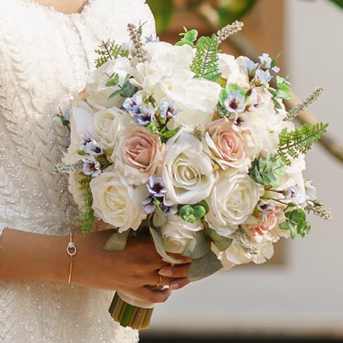artifical flower bridal  bouquet