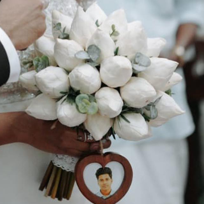  lotus bridal bouquet